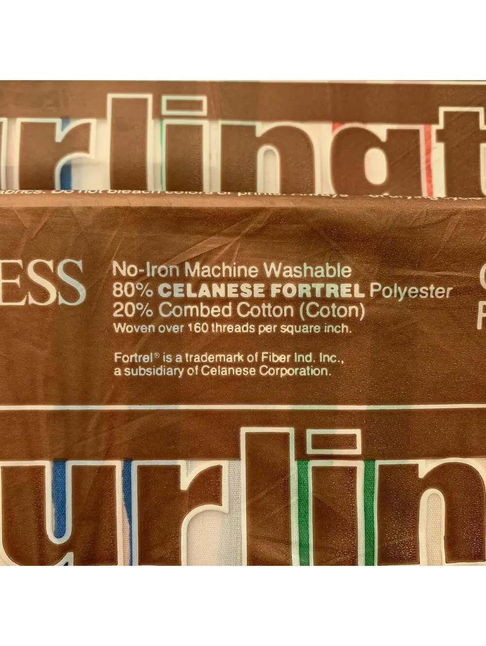 NEW Vintage Burlington Caress Twin Flat Sheets Lot of 2 Multicolor Stripe USA